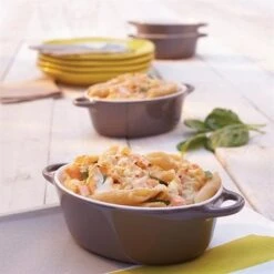 Set 4 Petits Plats à Four Individuels Gris-taupe En Céramique émaillée 350 Ml -Cuisine Fournitures Magasin 059123 4 7 Set 4 petits plats a four individuels gris taupe en ceramique emaillee 350 ml Mathon