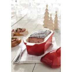 Terrine En Céramique émaillée 20,5 Cm Rouge -Cuisine Fournitures Magasin 059124 4 4 Terrine en ceramique emaillee 20 5 cm rouge Mathon