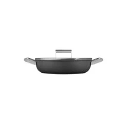 Smeg Sauteuse Aluminium Antiadhésive 28 Cm Noir Mat Avec Couvercle En Verre Trempé -Cuisine Fournitures Magasin 112002 2 1 Sauteuse aluminium antiadhesive 28 cm noir mat avec couvercle en verre trempe Smeg