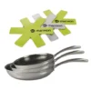 Batterie Poêles Anti-adhérentes Olympe 20, 24 Et 28 Cm Et 3 Feutrines
