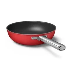 Smeg Wok Aluminium Antiadhésif 30 Cm Rouge Mat -Cuisine Fournitures Magasin 133006 2 6 Wok aluminium antiadhesif 30 cm rouge mat Smeg