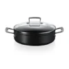 Le Creuset Sauteuse Rondeau Anti-adhérente Les Forgées 30 Cm Et Couvercle En Verre