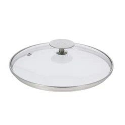 De Buyer Couvercle En Verre Cerclé Inox 18 Cm