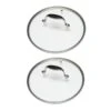 Lot De 2 Couvercles En Verre Excell'Inox 30 Et 32 Cm