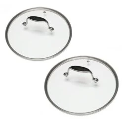 Lot De 2 Couvercles En Verre Excell'Inox 24 Et 28 Cm