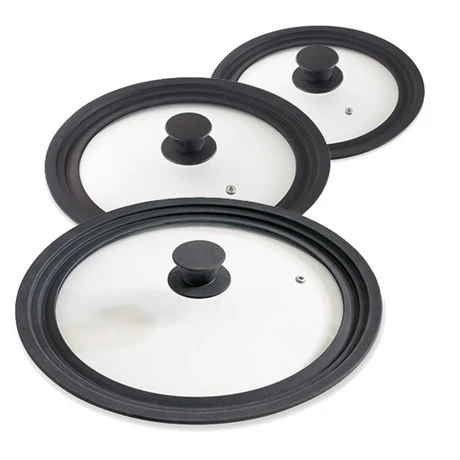 Lot 3 Couvercles En Verre Multi-diamètres De 16 à 32 Cm 1 Lot 3 Couvercles En Verre Multi-diamètres De 16 à 32 Cm