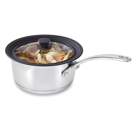 Lot 3 Couvercles En Verre Multi-diamètres De 16 à 32 Cm 3 Lot 3 Couvercles En Verre Multi-diamètres De 16 à 32 Cm – Image 3