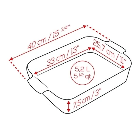 Peugeot Plat Four Rectangulaire Bleu Céramique 40 Cm 2 Peugeot Plat Four Rectangulaire Bleu Céramique 40 Cm – Image 2