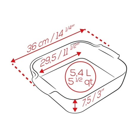 Peugeot Plat Four Carré Céramique écru 36 Cm 3 Peugeot Plat Four Carré Céramique écru 36 Cm – Image 3