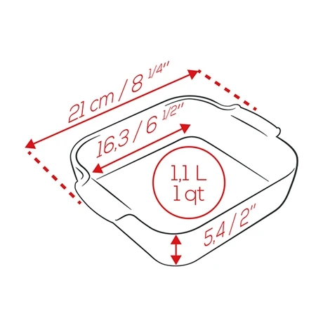 Peugeot Plat Four Carré Céramique Bleu 21 Cm 2 Peugeot Plat Four Carré Céramique Bleu 21 Cm – Image 2