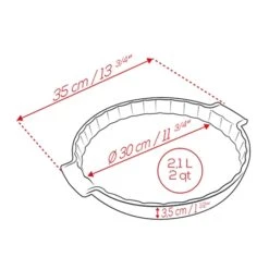 Peugeot Moule à Tarte Céramique écru 30 Cm -Cuisine Fournitures Magasin 201199 2 2 Moule a tarte ceramique ecru 30 cm Peugeot
