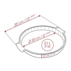 Peugeot Moule à Tarte Céramique Rouge 30 Cm -Cuisine Fournitures Magasin 201200 3 2 Moule a tarte ceramique rouge 30 cm Peugeot