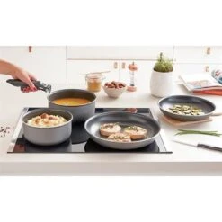 Set 3 Casseroles Anti-adhésives Effet Pierre Et Manche Amovible 5 Set 3 Casseroles Anti-adhésives Effet Pierre Et Manche Amovible -Cuisine Fournitures Magasin 20216 2 3 Set 3 casseroles anti adhesives Effet Pierre et manche amovible Mathon