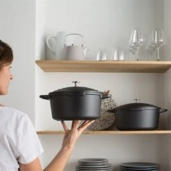 Cocotte Légère Ronde En Fonte D'aluminium 24 Cm 4,5 L Coloris Noir 7 Cocotte Légère Ronde En Fonte D'aluminium 24 Cm 4,5 L Coloris Noir -Cuisine Fournitures Magasin 203000 2 11 Cocotte legere ronde en fonte d aluminium 24 cm 4 5 L coloris noir Mathon