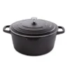 Cocotte Légère Ronde En Fonte D'aluminium 28 Cm 6,7 L Coloris Noir