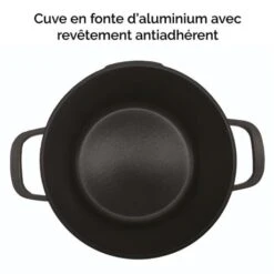 Cocotte Légère Ronde En Fonte D'aluminium 28 Cm 6,7 L Coloris Noir -Cuisine Fournitures Magasin 203001 4 9 Cocotte legere ronde en fonte d aluminium 28 cm 6 7 L coloris noir Mathon