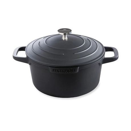 Cocotte Légère Ronde En Fonte D'aluminium 20 Cm 2,6 L Coloris Noir 1 Cocotte Légère Ronde En Fonte D'aluminium 20 Cm 2,6 L Coloris Noir