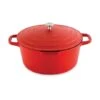 Cocotte Légère Ronde En Fonte D’aluminium 28 Cm 6,7 L Rouge