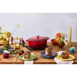 Le Creuset Cocotte Fonte Ovale Cerise 27 Cm -Cuisine Fournitures Magasin 213196 2 2 Cocotte fonte ovale cerise 27 cm Le Creuset