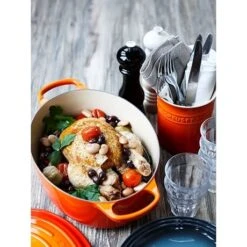 Le Creuset Cocotte Fonte Ovale Volcanique 27 Cm -Cuisine Fournitures Magasin 213197 2 3 Cocotte fonte ovale volcanique 27 cm Le Creuset