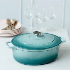 Cocotte Ovale Quartz 33 Cm -Cuisine Fournitures Magasin 213267 2 1 Cocotte Ovale quartz 33 cm Chasseur