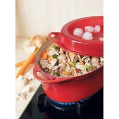 Le Creuset Cocotte Fonte Ovale Doufeu 32 Cm 7,2 L Cerise -Cuisine Fournitures Magasin 21385 2 3 Cocotte fonte ovale Doufeu 32 cm 7 2 L cerise Le Creuset