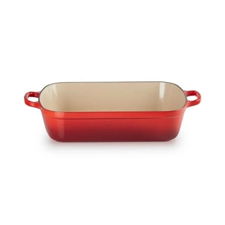 Le Creuset Plat Rectangulaire Fonte émaillée 37 Cm Cerise 1 Le Creuset Plat Rectangulaire Fonte émaillée 37 Cm Cerise