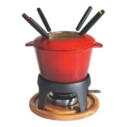 Service à Fondue 6 Personnes En Fonte Rouge 385050