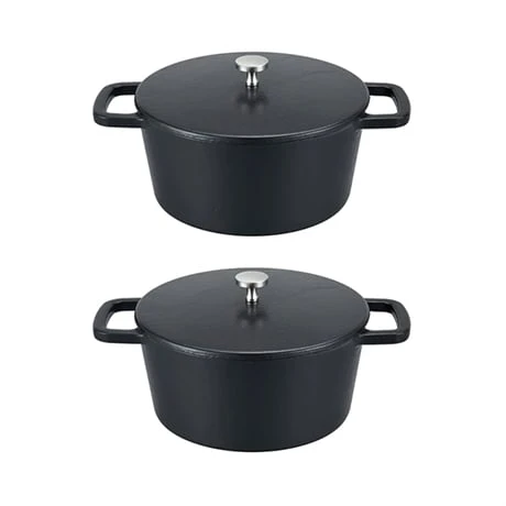 Set De 2 Mini Cocottes Rondes 10 Cm 1 Set De 2 Mini Cocottes Rondes 10 Cm