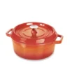 Cocotte En Fonte Ronde 28 Cm 5,6 L Coloris Orange