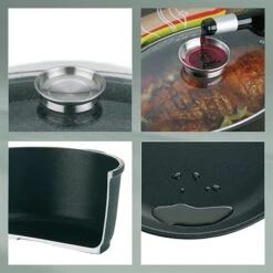 Cocotte à Braiser En Fonte D'aluminium Kerros 8 L 7 Cocotte à Braiser En Fonte D'aluminium Kerros 8 L -Cuisine Fournitures Magasin 22302 3 2 Cocotte a braiser en fonte d aluminium Kerros 8 L Kela