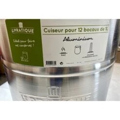 Cuiseur 40 Litres 12 Bocaux -Cuisine Fournitures Magasin 228001 3 2 Cuiseur 40 litres 12 bocaux Le Pratique