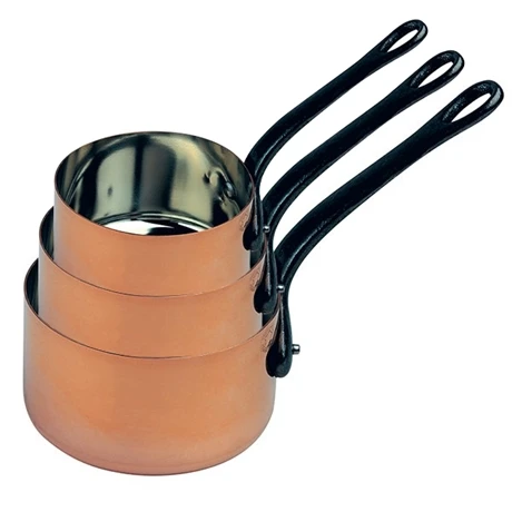Set 3 Casseroles 16, 18 Et 20 Cm En Cuivre Massif 1 Set 3 Casseroles 16, 18 Et 20 Cm En Cuivre Massif