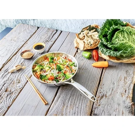 Poêle Sautoir Inox Castel'Pro 24 Cm 4 Poêle Sautoir Inox Castel'Pro 24 Cm – Image 4