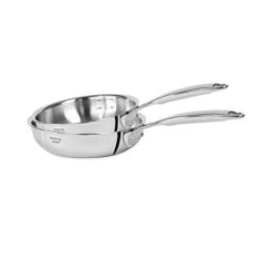 Lot 2 Poêles Sautoirs Inox Castel'Pro 24 Cm Et 28 Cm