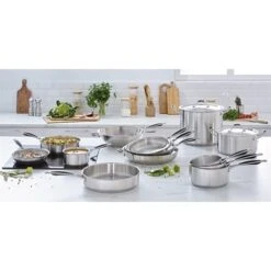 Sauteuse Excell'Inox Tout Inox 24 Cm -Cuisine Fournitures Magasin 272026 2 4 Sauteuse Excell Inox tout inox 24 cm Mathon