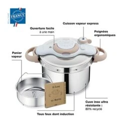 Cocotte-minute® Clipsominut Eco Respect 7,5 L Natural -Cuisine Fournitures Magasin 273091 2 1 Cocotte minute clipsominut eco respect 7 5 L natural Seb
