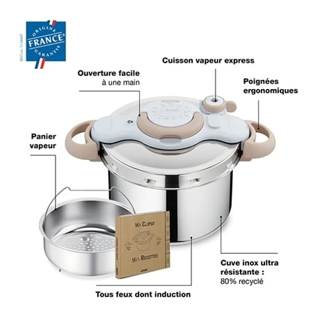 Cocotte-minute® Clipsominut Eco Respect 6 L Natural 3 Cocotte-minute® Clipsominut Eco Respect 6 L Natural – Image 3