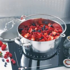 Lot Marmite à Crustacés Confiture 30 Cm Et Couvercle -Cuisine Fournitures Magasin 273111 2 3 Lot Marmite a crustaces confiture 30 cm et couvercle