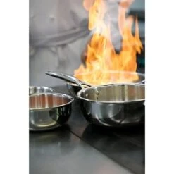 Casserole Inox Castel'Pro 18 Cm -Cuisine Fournitures Magasin 274061 4 3 Casserole inox Castel Pro 18 cm Cristel