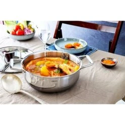 Faitout Tout Inox Et Couvercle Castel'Pro 28 Cm -Cuisine Fournitures Magasin 276000 2 4 Faitout tout inox et couvercle Castel Pro 28 cm Cristel