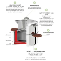 Cuiseur Biome 20 Cm Anses En Bois D'olivier -Cuisine Fournitures Magasin 276008 3 2 Cuiseur Biome 20 cm anses en bois d olivier Cristel