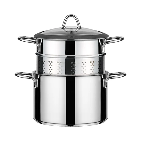 Cuiseur à Pâte Acier Inoxydable Avec Couvercle Verre 20 Cm 1 Cuiseur à Pâte Acier Inoxydable Avec Couvercle Verre 20 Cm