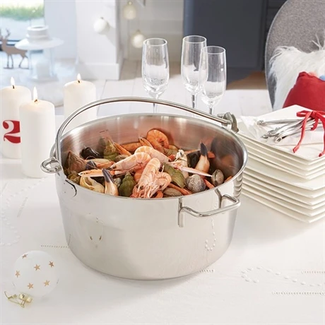 Marmite à Crustacés - Bassine à Confiture Inox 30 Cm 3 Marmite à Crustacés - Bassine à Confiture Inox 30 Cm – Image 3