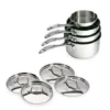 BEKA Lot De 4 Casseroles Et 4 Couvercles Chef De 14 à 20 Cm