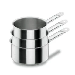 Lot 3 Casseroles 12 14 16 Cm Chef Classic