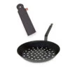 De Buyer Set Poêle à Marrons Pour Cuisson Sur Braises 28 Cm Et Manchon De Protection