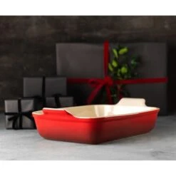 Le Creuset Plat Rectangulaire Céramique 19 Cm Cerise -Cuisine Fournitures Magasin 301013 2 1 Plat rectangulaire ceramique 19 cm Cerise Le Creuset