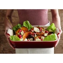 Le Creuset Plat Rectangulaire En Céramique émaillée 32 Cm Cerise -Cuisine Fournitures Magasin 301024 2 2 Plat rectangulaire en ceramique emaillee 32 cm Cerise Le Creuset