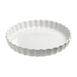 Tourtière Porcelaine Ronde 30 Cm Grands Classiques Blanc